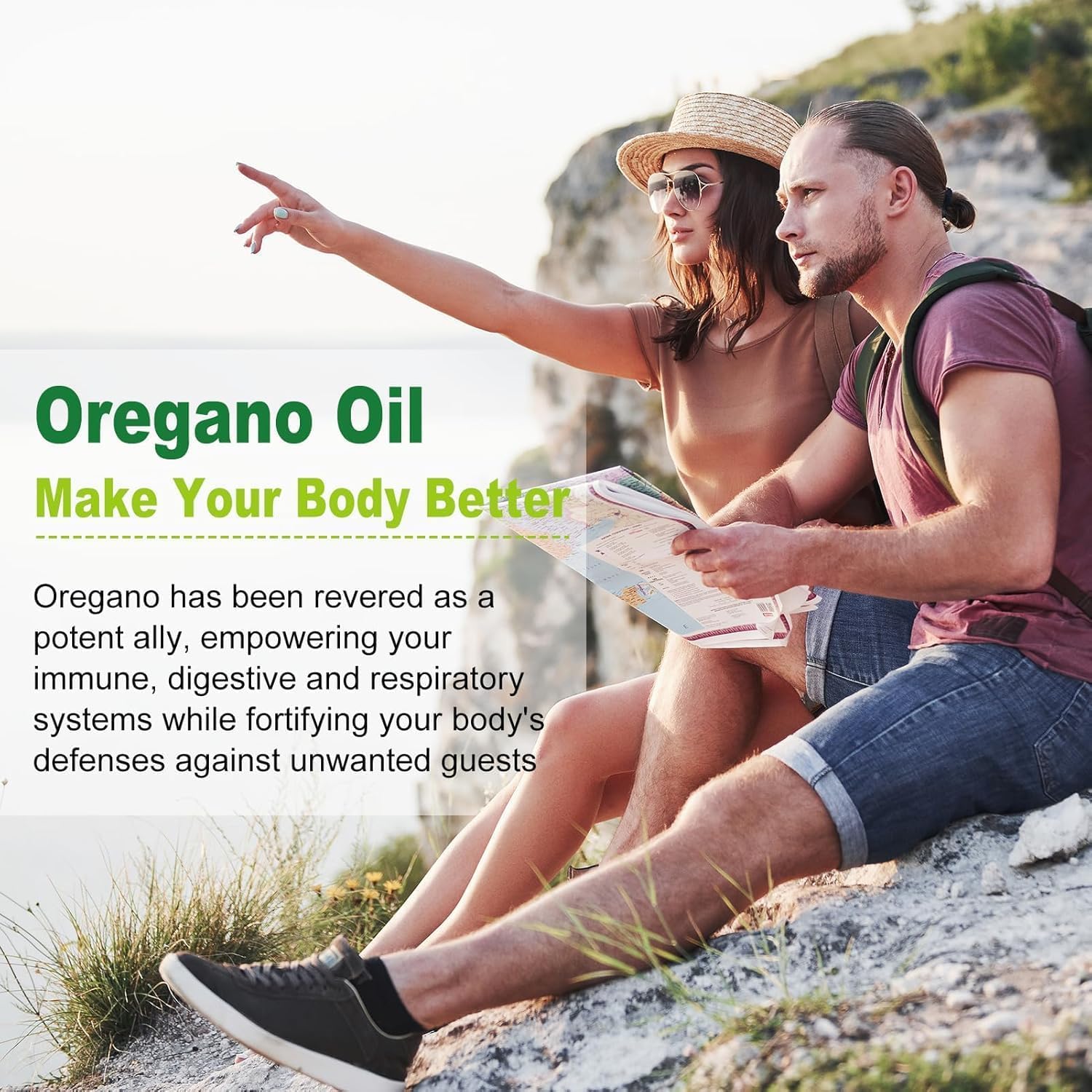 Nature's live Oil of Oregano with Black Seed Oil, 2 in 1 Oregano Supplement for Immune Health, Retains High Concentrated Carvacrol & Thymoquinone