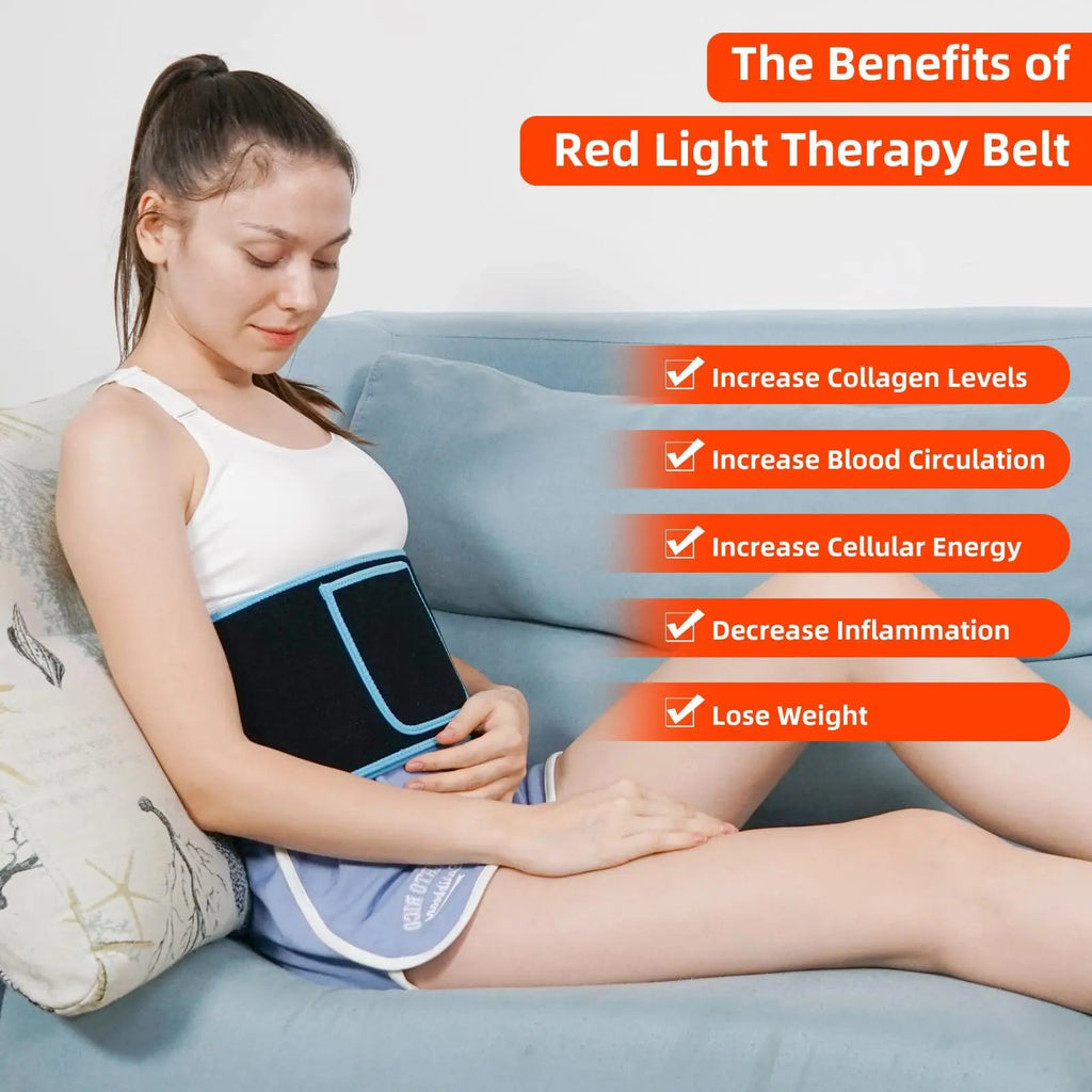Red Light Therapy Belt, 660&850nm 3 -in-1 Big Chips Near Infrared Therapy Wrap for Body HEDYNSHINE Au supplements