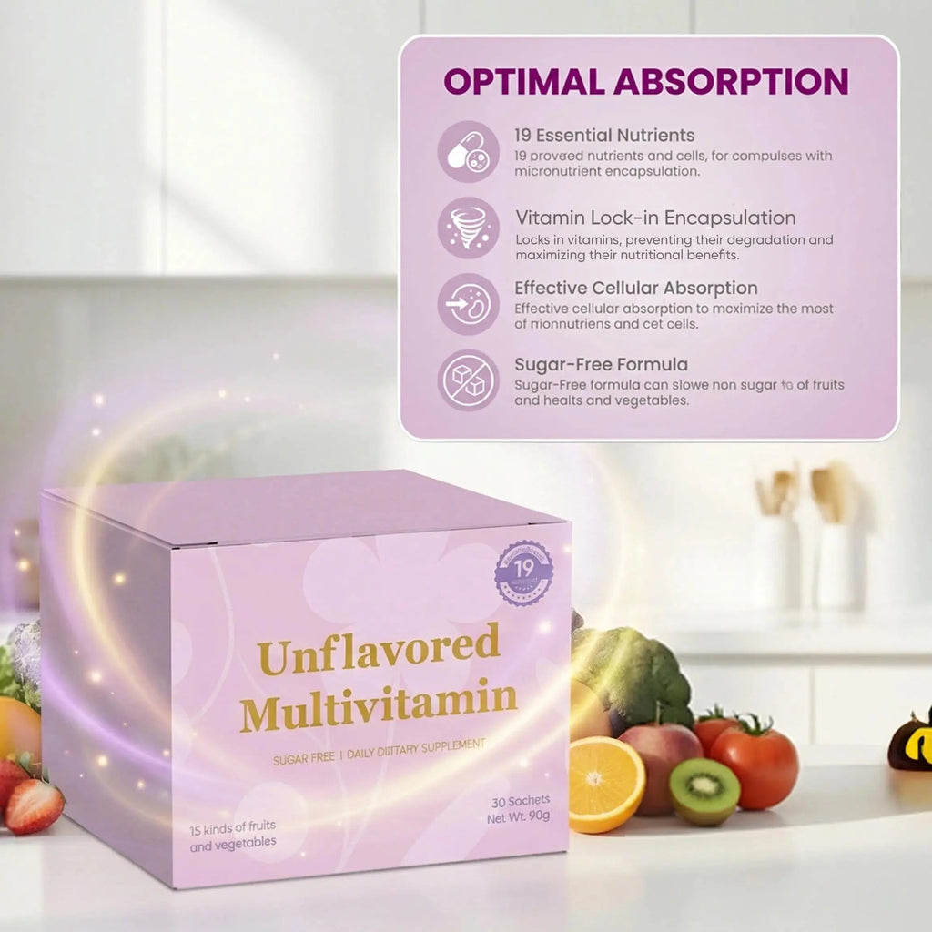 Unflavored Vitamin Powder, Multivitamin Powder Supplement with 19 Vitamins & Minerals + 15 Fruit & Veggie Blend, Supports Healthy Growth PRCYZO Au supplements