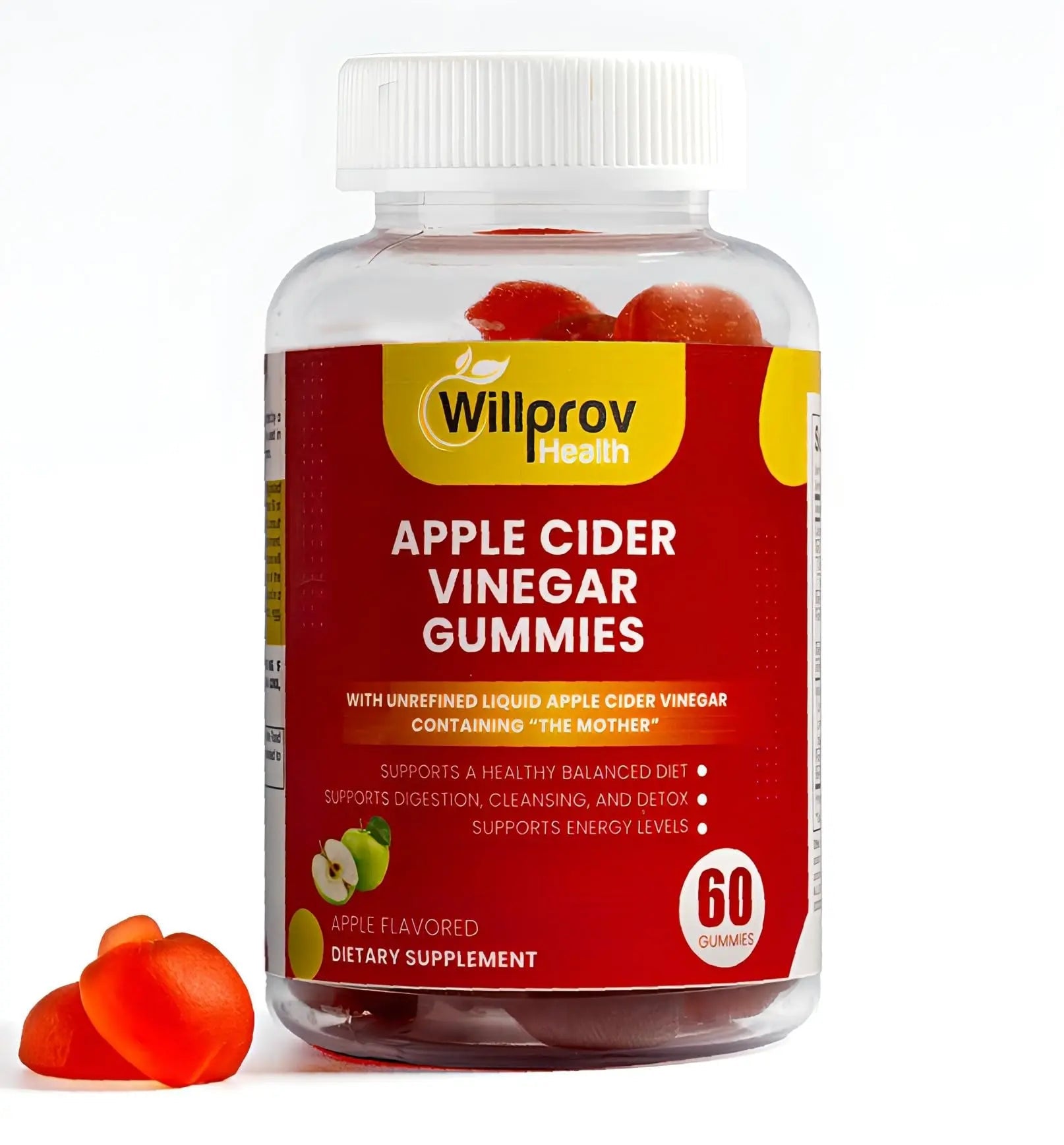 Willprov Health Apple Cider Vinegar Gummies - 1000mg ACV with Mother for Metabolism Willprov Health Au supplements