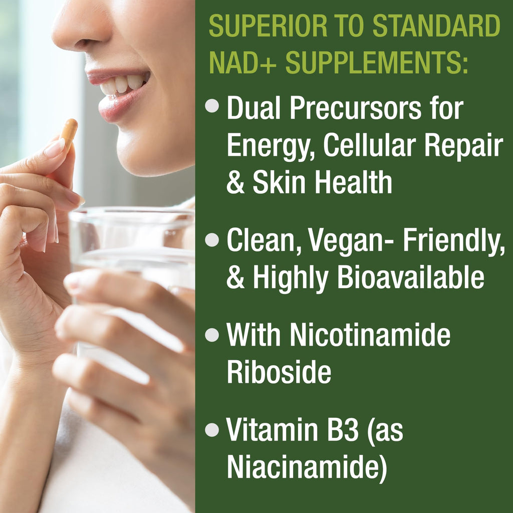 Peak Performance Nicotinamide Riboside NR Supplement Capsule. NMN Alternative NAD Supplement + Niacinamide for NAD+ Levels As We Age. 3rd Party Tested, Non-GMO, Vegan NR Vitamin for Women and Men Peak Performance Au supplements