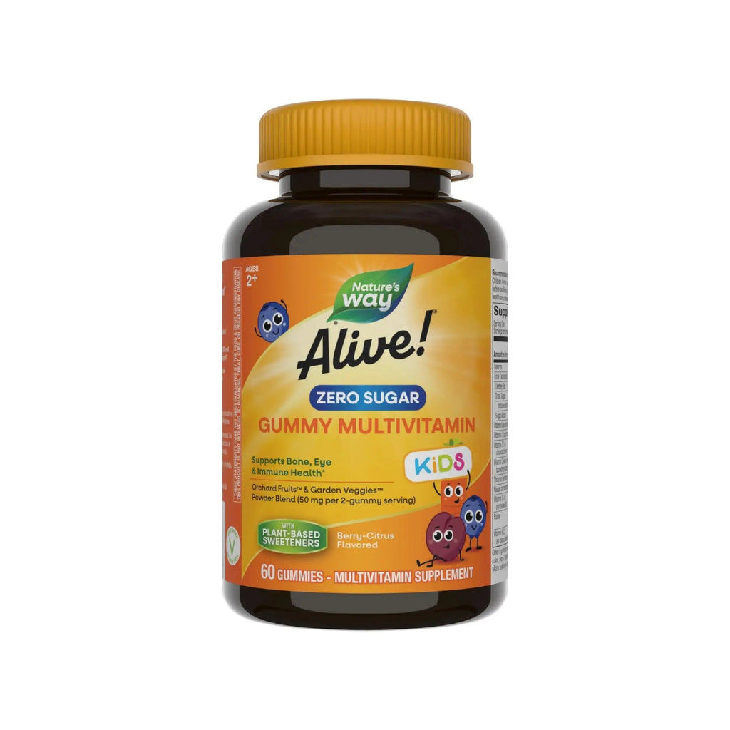 Nature’s Way Alive! Kids Zero Sugar Gummy Multivitamins, for Kids Ages 2+, Supports Bone, Eye & Immune Health Nature's Way Au supplements