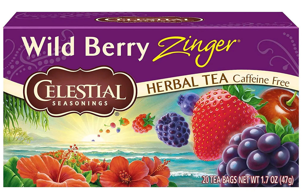 Celestial Seasonings Herbal Tea, Wild Berry Zinger, 20 Count (Pack of 6) Celestial Seasonings Au supplements