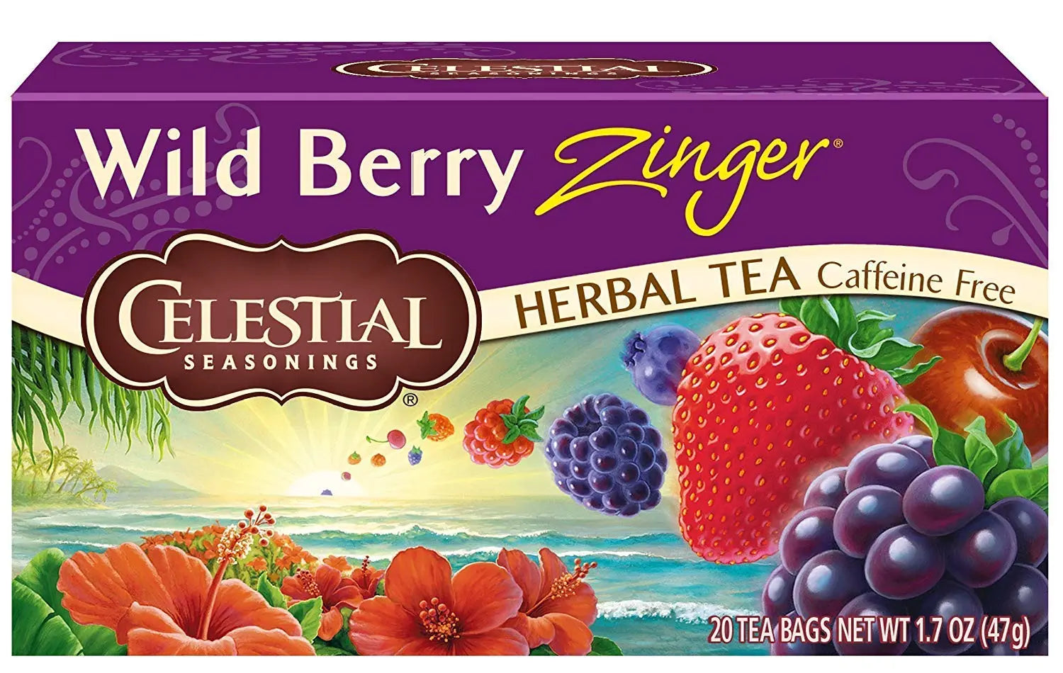 Celestial Seasonings Herbal Tea, Wild Berry Zinger, 20 Count (Pack of 6) Celestial Seasonings Au supplements