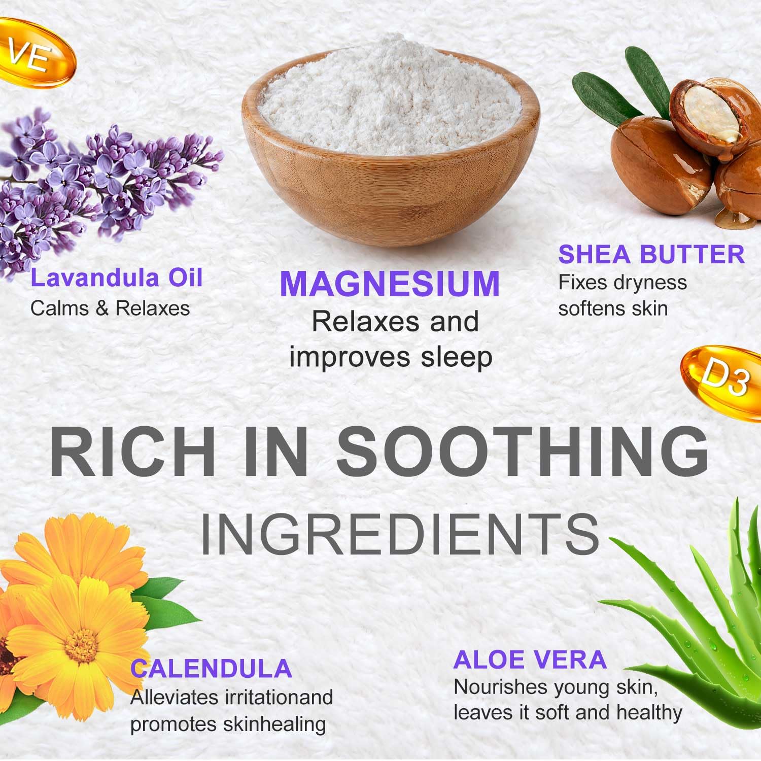 RIGBOO Magnesium Lotion for Sleep, Magnesium Cream, Muscle Relief and Relaxation Non-Greasy, Fast Absorbing Body Lotion with Coconut Oil with Chamomile, Safe for Sensitive Skin (Lavender) RIGBOO Au supplements