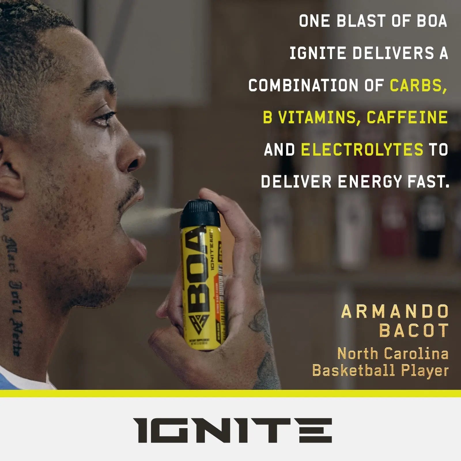 BOA Ignite Blast – Oral Aerosol Rapid Energy Solution – Pre Workout with Caffeine, B Vitamins BOA Nutrition Inc Au supplements