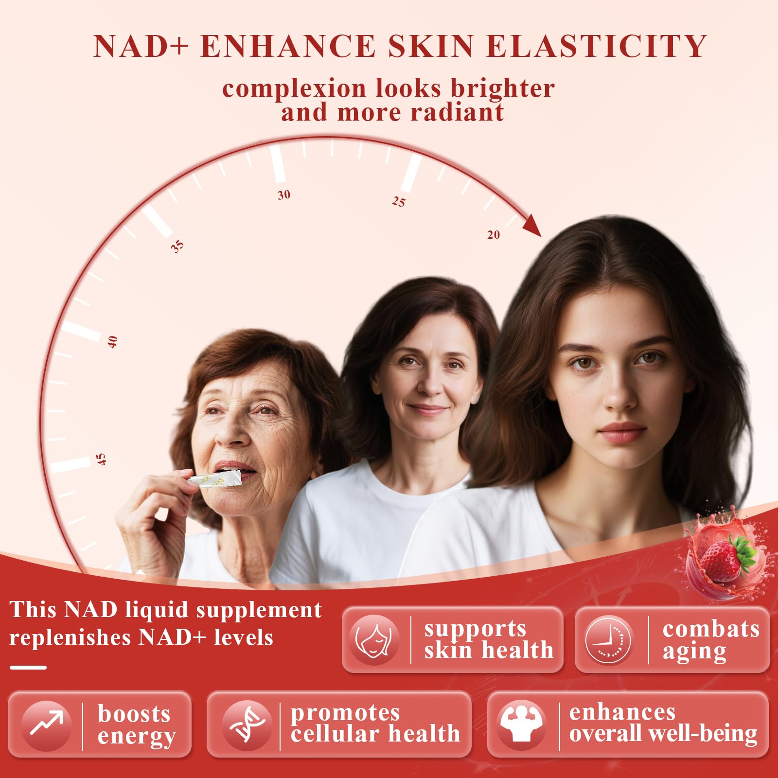 Healliance NAD+ Liquid Supplement 1000mg - Features Nicotinamide Riboside Resveratrol with PQQ for Targeted Healthy Aging and Cellular Energy Support, 30 Packets for Women and Men Healliance Au supplements