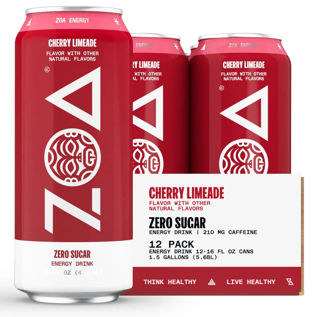 ZOA Energy Drink & Pre-Workout Powder Bundle, Cherry Limeade ZOA Au supplements