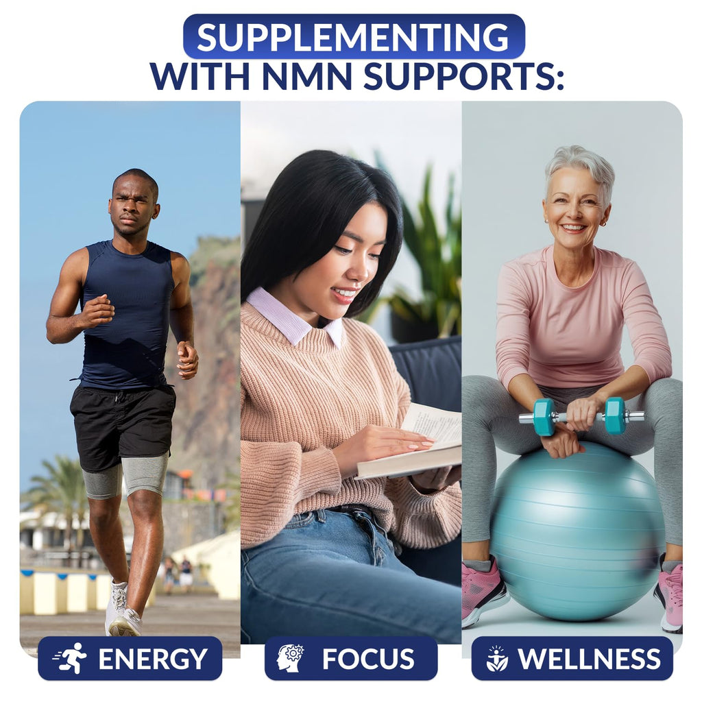 NMN Supplement 600 mg/Capsule Once Daily | 99% Pure Beta Nicotinamide Mononucleotide | Potent NAD⁺ Precursor | Supports Cellular Energy & Metabolism | Vegan, Non-GMO, Third-Party Tested & Gluten-Free AUTHENTA Au supplements