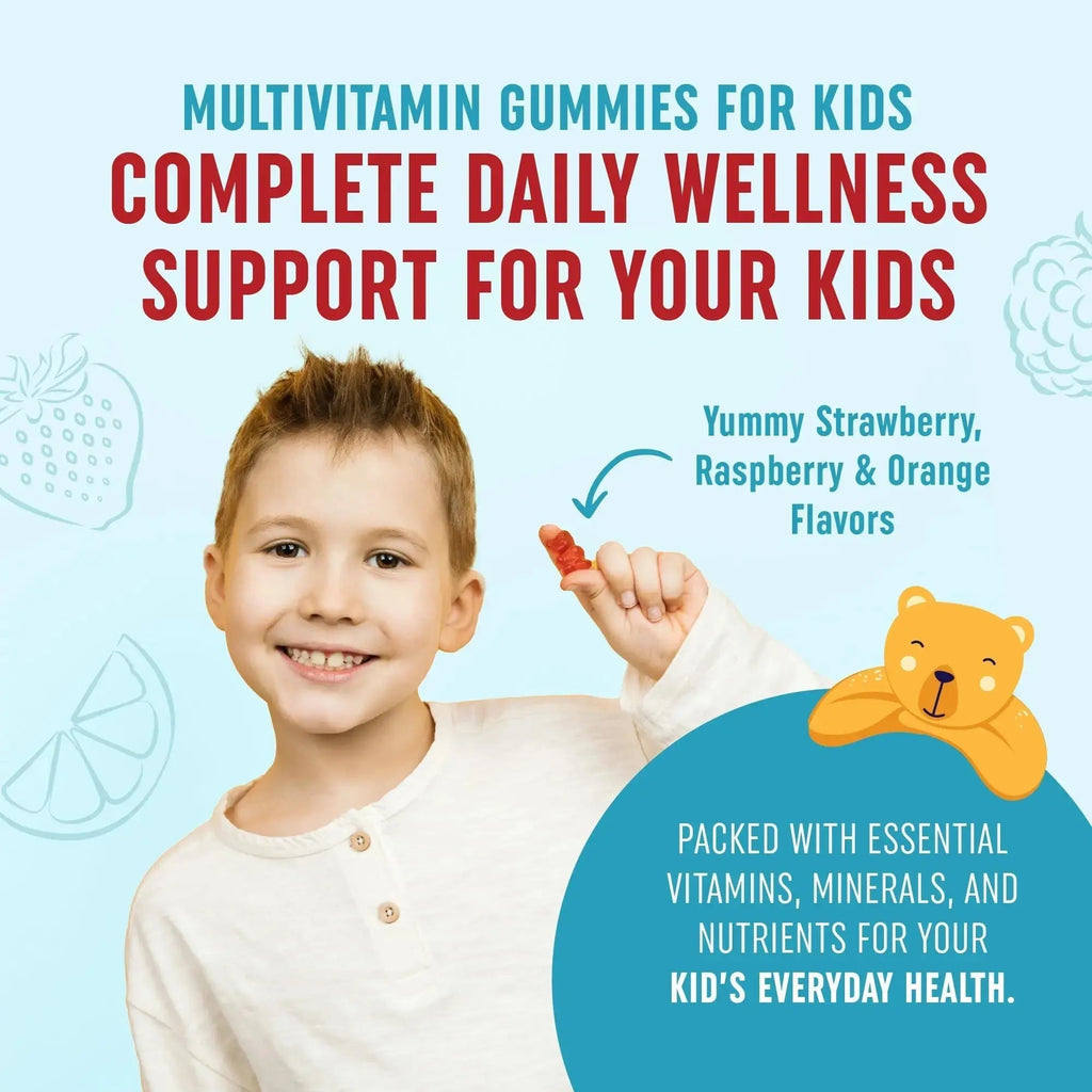 Kids Multivitamin Gummies | Vitamins A, B, C, D & Zinc for Immunity, Growth & Development | Daily Multivitamins for Children Ages 2+ | MAV NUTRITION Au supplements