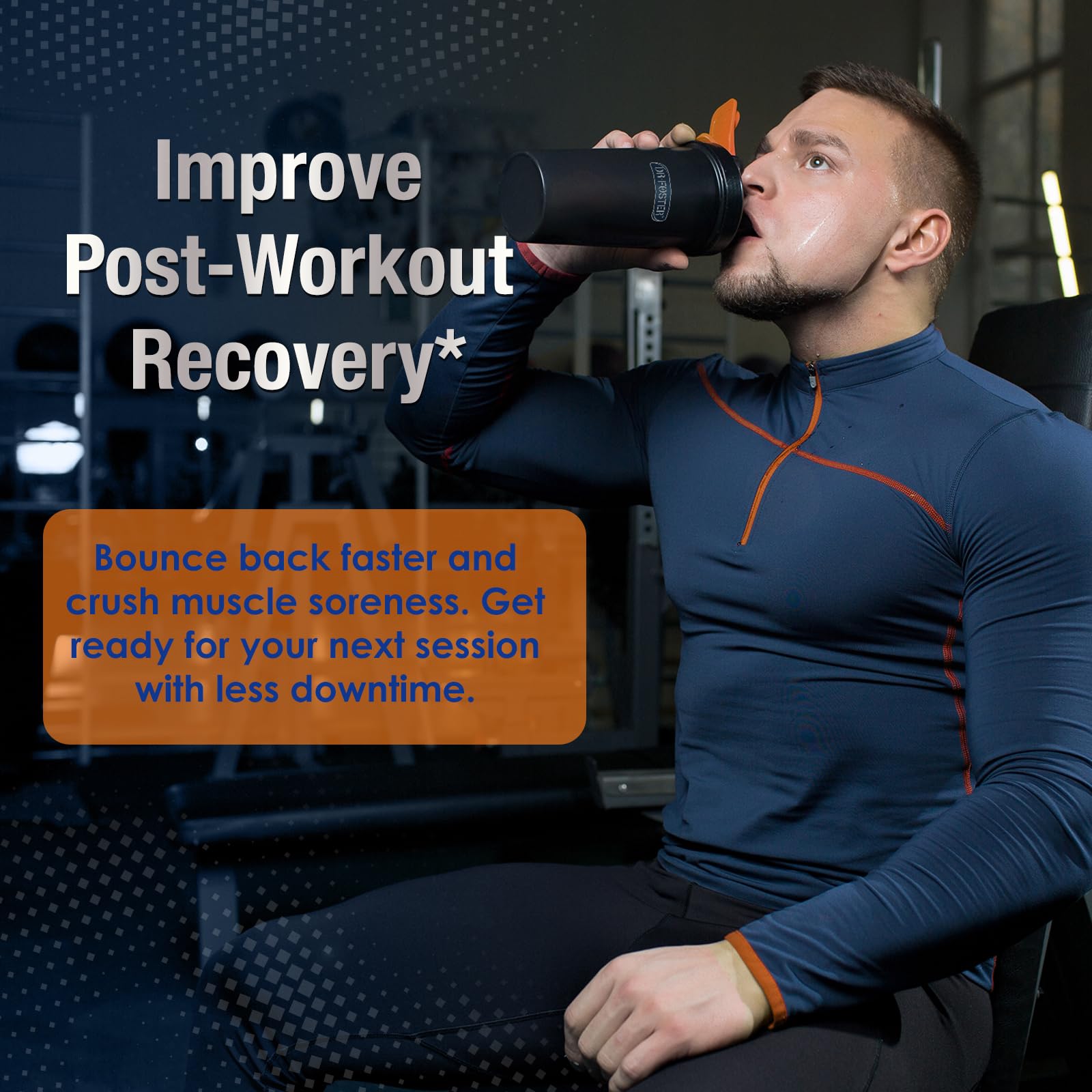 DRFOSTER Whey Protein Powder Isolate - Unflavored, Grass-Fed, 26g Protein & 6g BCAAs for Muscle Growth & Recovery