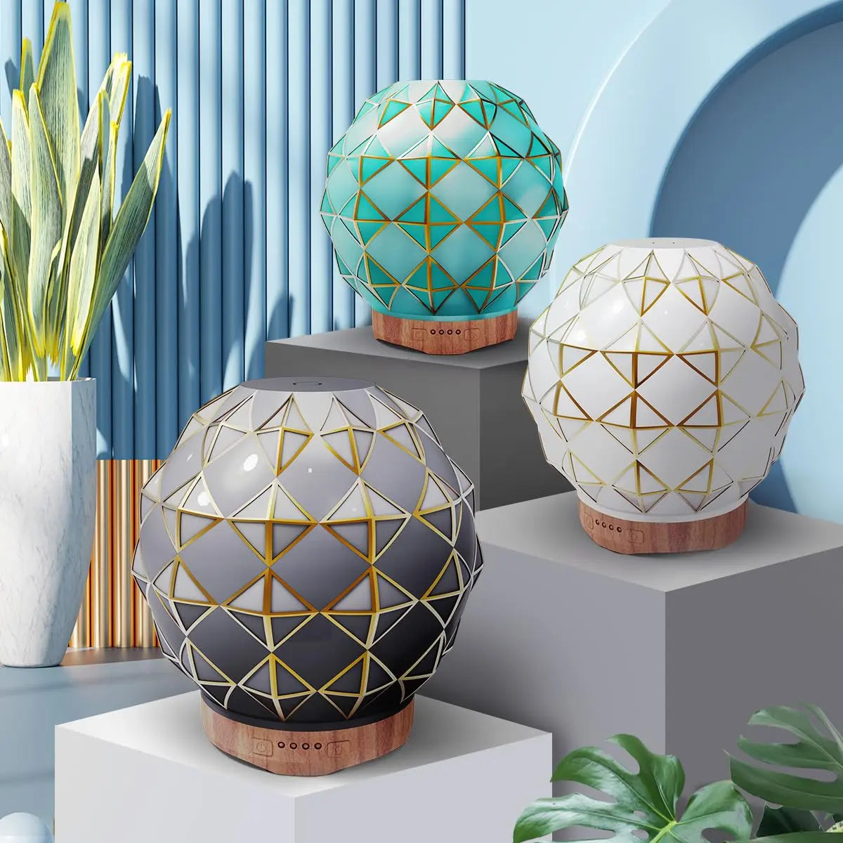 Youenkity Essential Oil Diffuser, Glass Ultrasonic Aromatherapy Diffuser with 7 Color LED Lights YOUENKITY Au supplements