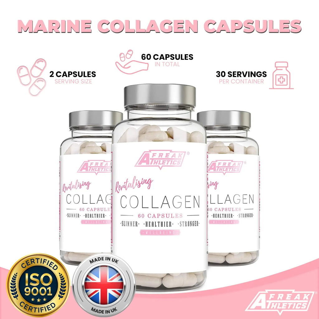 Collagen Supplements for Women - Marine Collagen Capsules - High Strength Skin, Hair Freak Athletics Au supplements