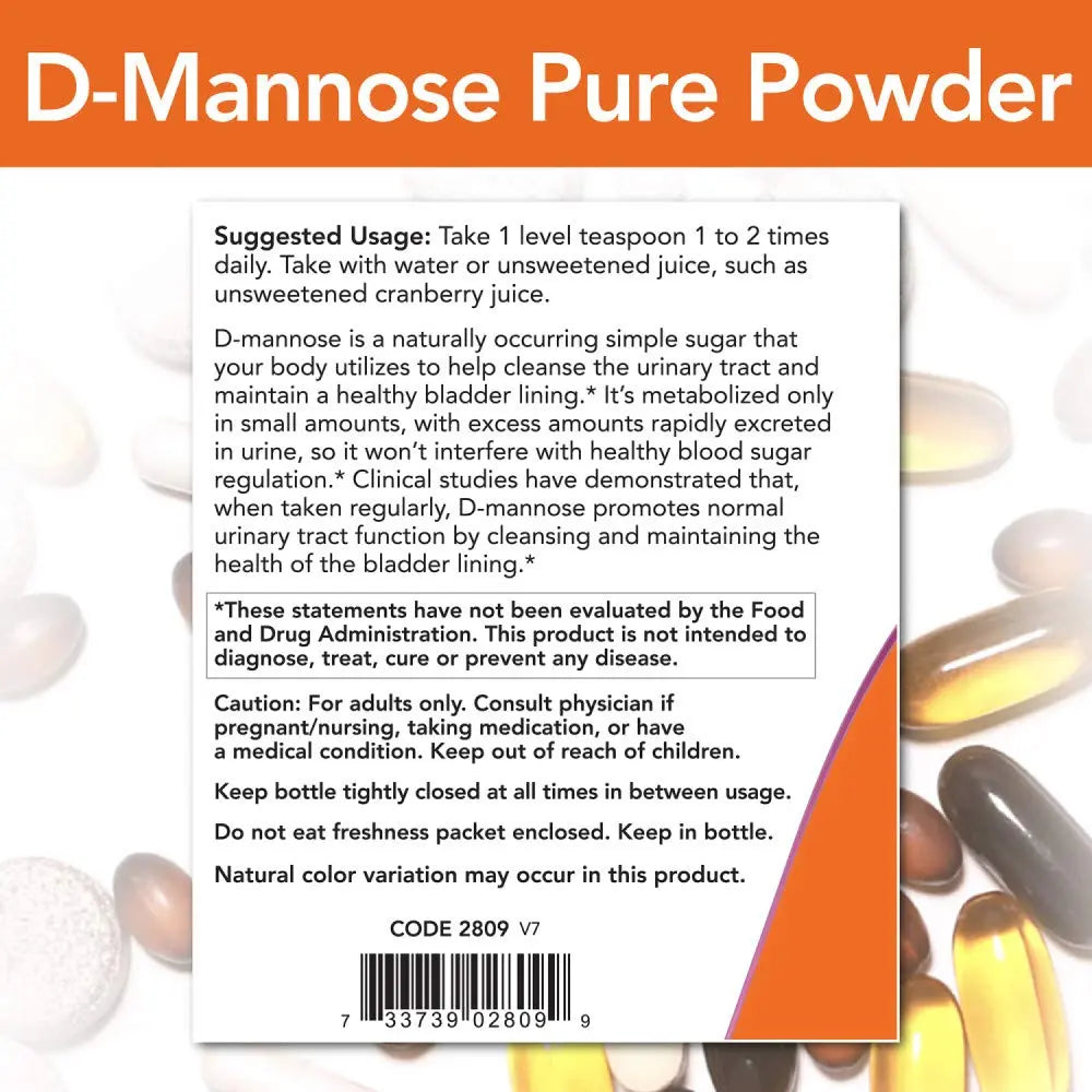 D-Mannose 6 OZ NOW Foods Au supplements