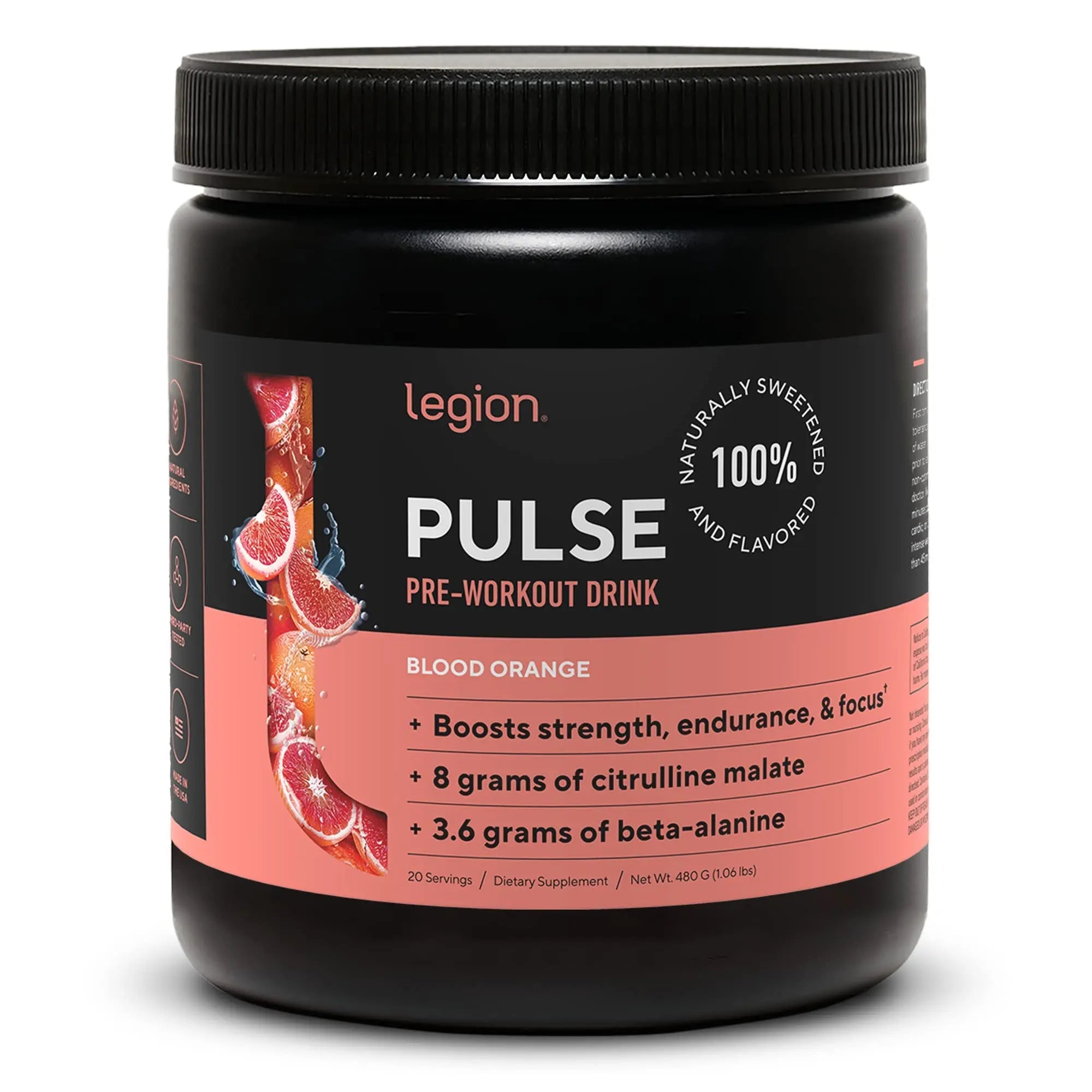 LEGION Pulse Pre Workout Supplement - All Natural Nitric Oxide Preworkout Drink LEGION Au supplements