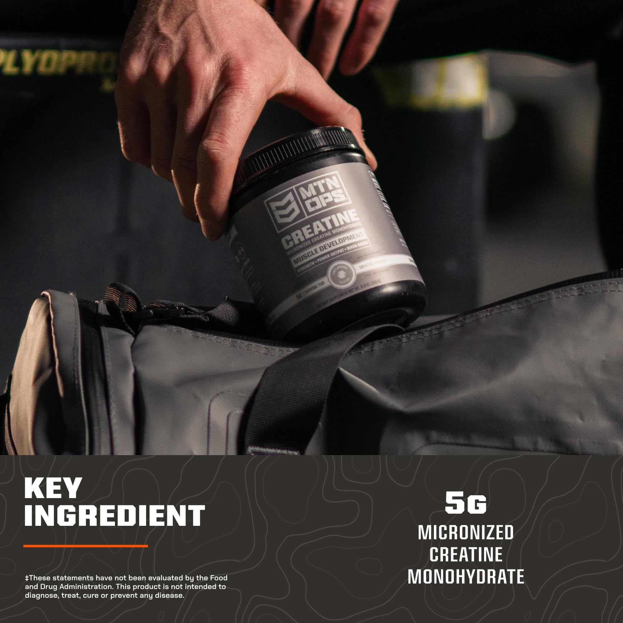 MTN OPS Micronized Creatine Monohydrate Powder – Unflavored 5 g per Serving, 50 Servings – Pure Creatine for Men for Muscle Recovery & Strength Training MTN OPS Au supplements