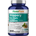 NusaPure Slippery Elm Bark 20:1 Extract, 450 mg Equivalent to 9,000mg 200 Veggie Capsules (Non-GMO, Vegan) NusaPure Au supplements