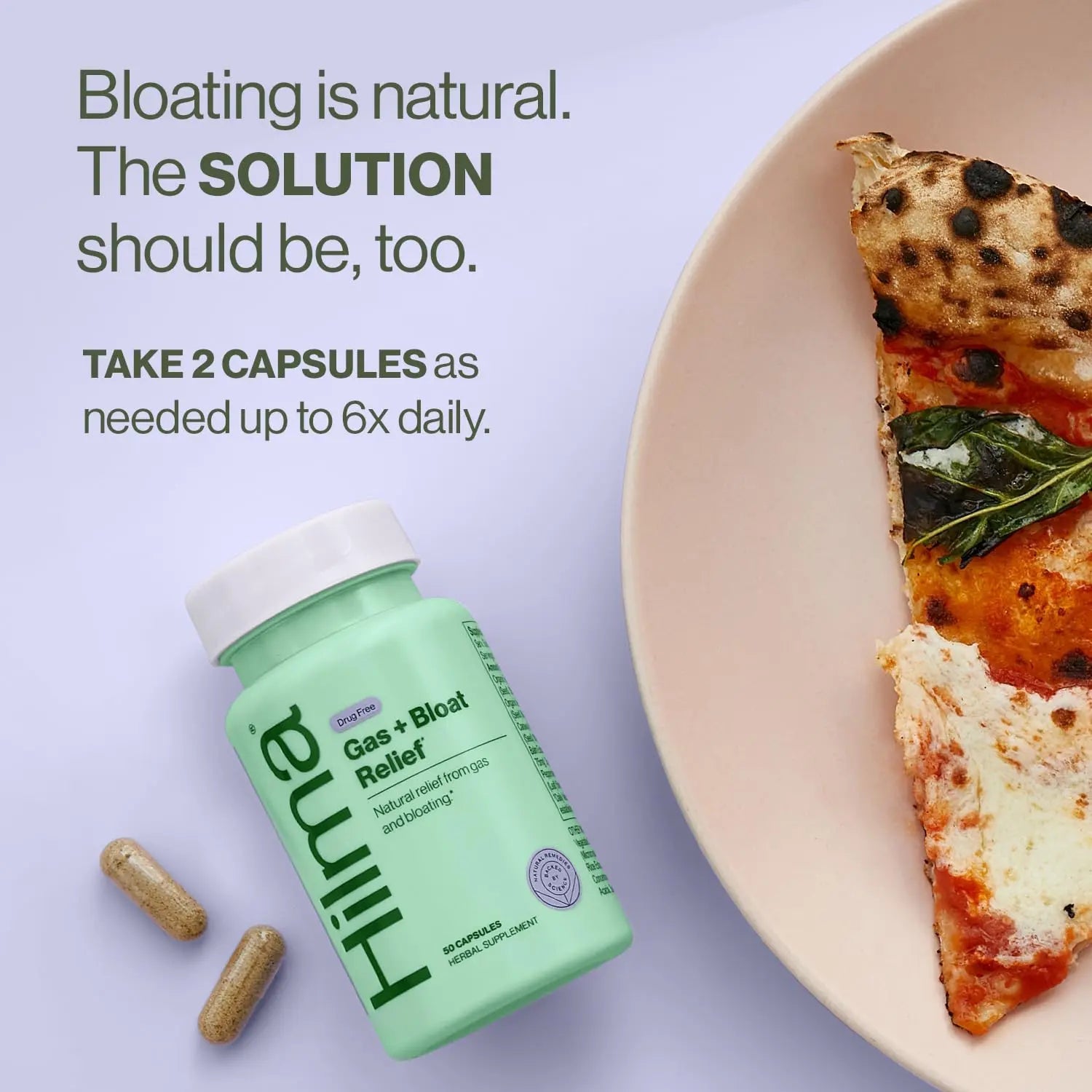 Hilma Natural Gas & Bloating Relief - with Lemon Balm, Fennel & Peppermint Leaf - Doctor Hilma Au supplements