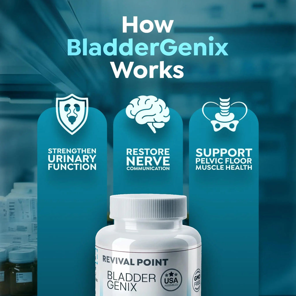 Bladdergenix Bladder Control Supplement for Women and Men – Natural Urinary Urgency & Frequency Support – Crataeva Nurvala & Lindera Aggregata Herbal Blend for Bladder Health – 56 Capsules Revival Point Au supplements