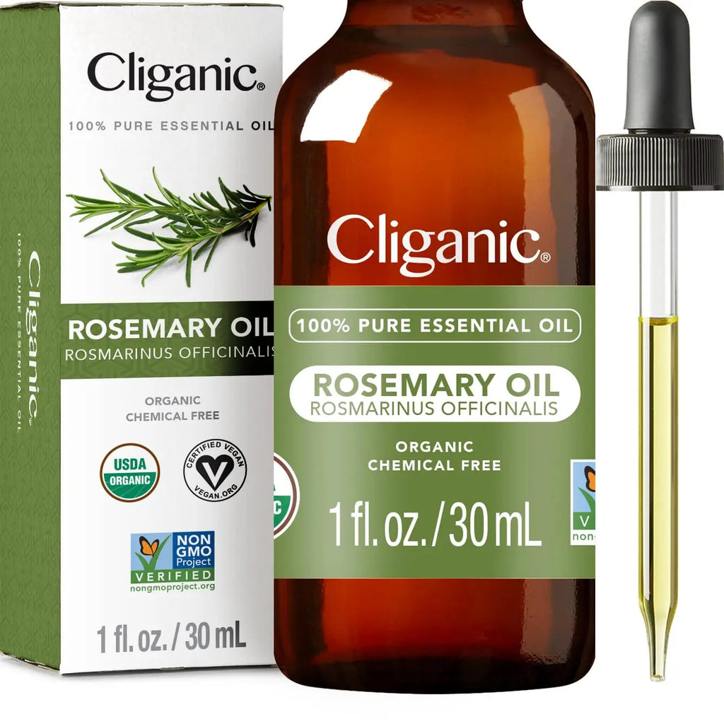 Cliganic Organic Rosemary Essential Oil for Hair, Skin, Aromatherapy - 100% Pure Natural Undiluted Cliganic Au supplements