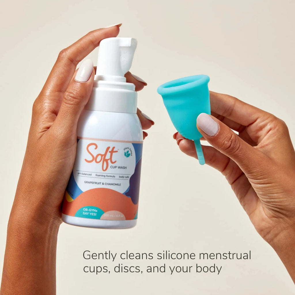 Soft Cup Wash | Menstrual Cup Cleanser for Silicone Period Cups | 6.8 oz | pH-Balanced Softcup Au supplements