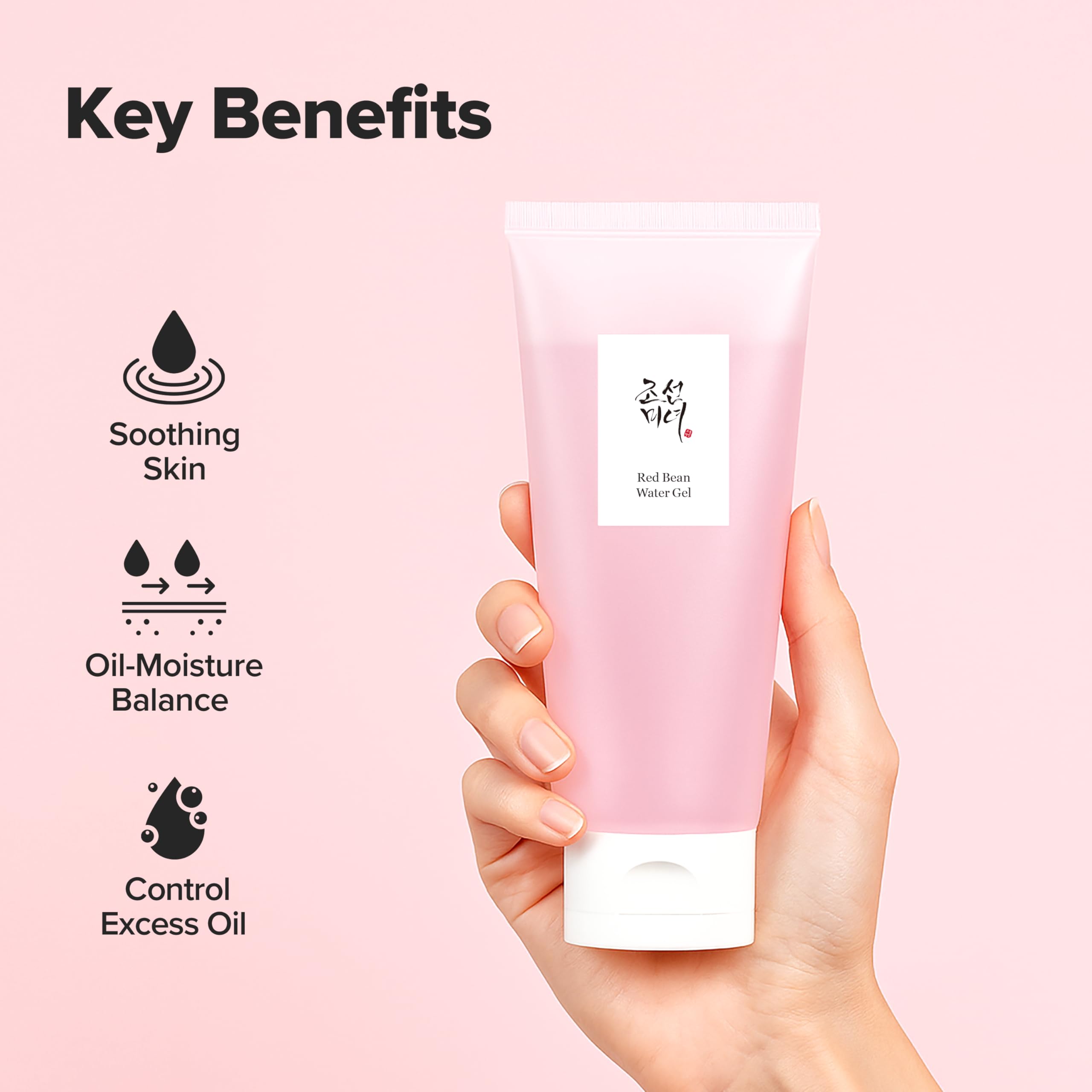 Beauty of Joseon Red Bean Water Gel Hydrating Peptide Hydro Boost Moisturizer for Acne Prone Dry Skin, Korean Skin Care