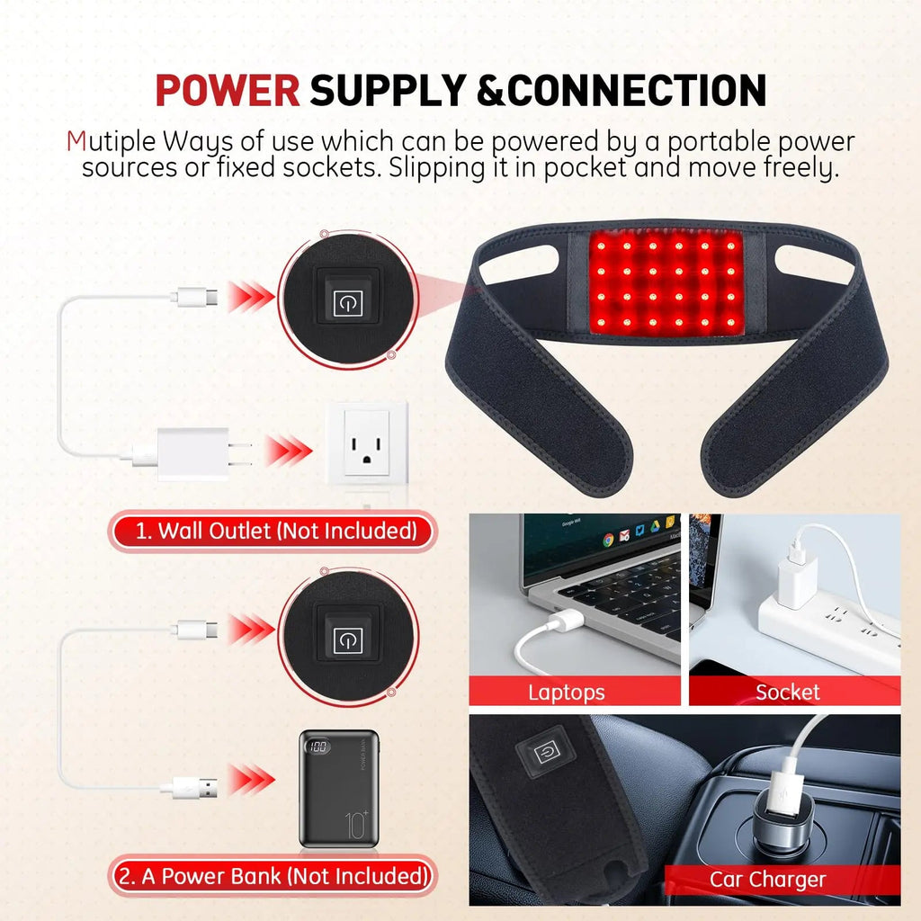 Rikimxin Red Light Therapy for Neck, 660nm Red Light and 850nm Near Infrared Light Therapy Pad Rikimxin Au supplements