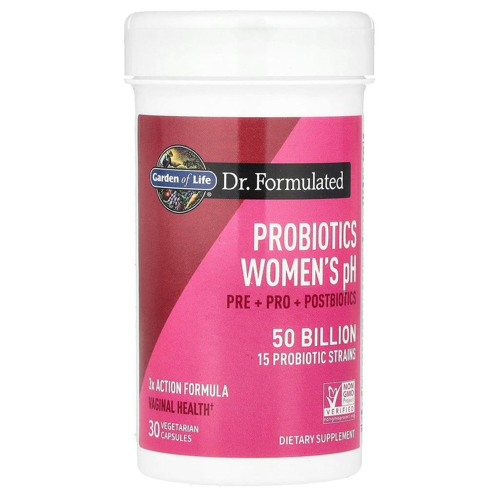 Garden of Life Dr Formulated Once Daily 3-in-1 Complete Prebiotics, Postbiotics & Probiotics for Women, PRE + PRO + POSTBIOTIC Supplement for Women’s Digestive, Immune & Vaginal Health, 30 Day Supply Garden of Life Au supplements