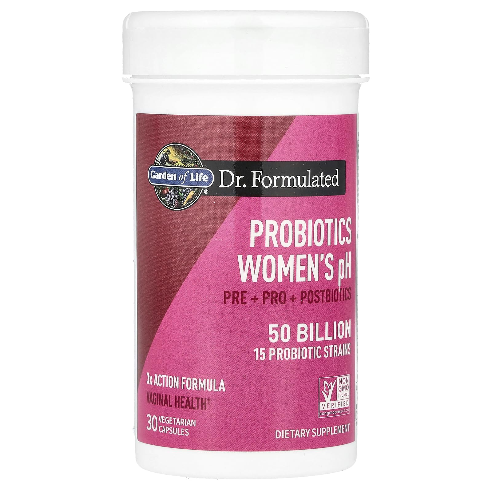 Garden of Life Dr Formulated Once Daily 3-in-1 Complete Prebiotics, Postbiotics & Probiotics for Women, PRE + PRO + POSTBIOTIC Supplement for Women’s Digestive, Immune & Vaginal Health, 30 Day Supply Garden of Life Au supplements