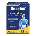 Sumifun XL Lidocaine Patches for Pain Relief, 4% Lidocaine Maximum Strength OTC, Extra Large 4.72"x7.87" for Full Back Pain Patches & Large Areas (Extra Large, Count, 13) Sumifun Au supplements