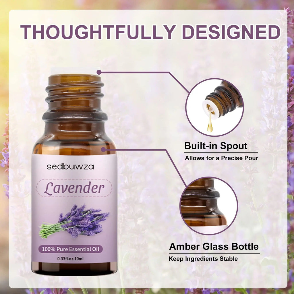 Sedbuwza Vanilla Oil Lavender Essential Oil Gift Set, 100% Pure Organic Fragrance Oil Set for Diffuser Sedbuwza Au supplements