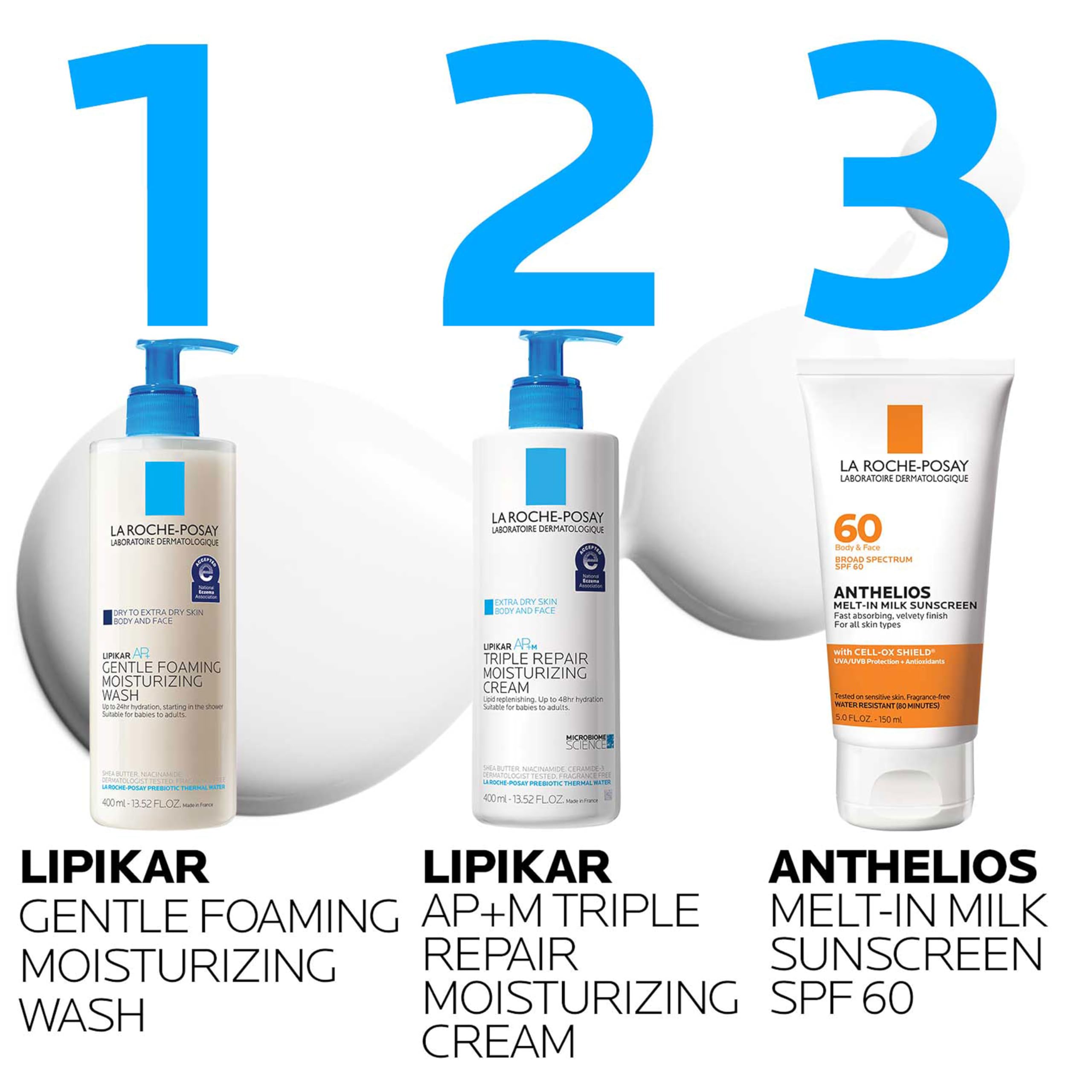 La Roche-Posay Lipikar AP+ Gentle Foaming Moisturizing Wash, Shea Butter + Niacinamide