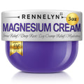 Magnesium Cream Leg Cramps: Soothing Lotion with Magnesium Glycinate, Malate, & Chloride (3 OZ FL, Lavender) Rennelyn Au supplements