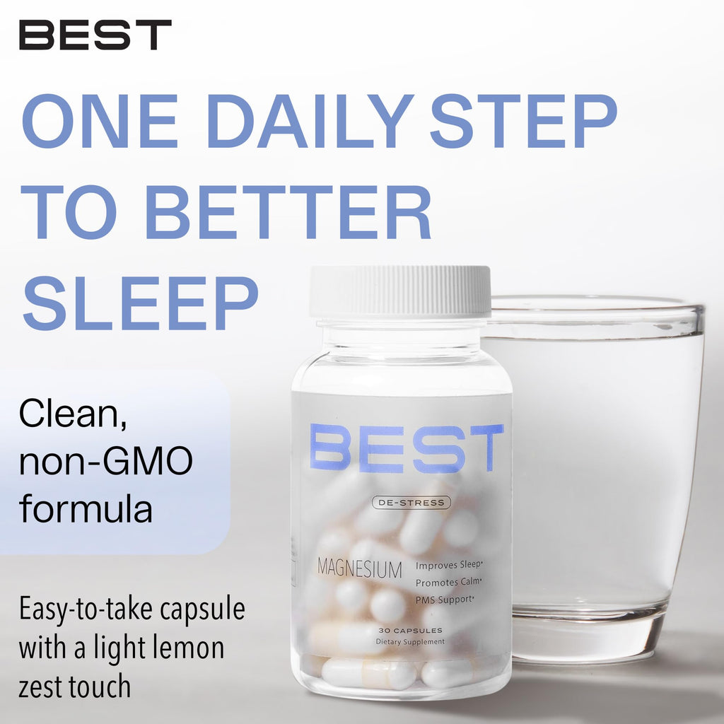 BEST Magnesium Glycinate Supplement for Women - High Absorption, Breakthrough for Sleep, Stress - Menopause Symptoms, Magnesium for Women Over 40 - Gentle on Stomach, Non-GMO, Vegan - 30 Day Supply BEST Supplements Au supplements