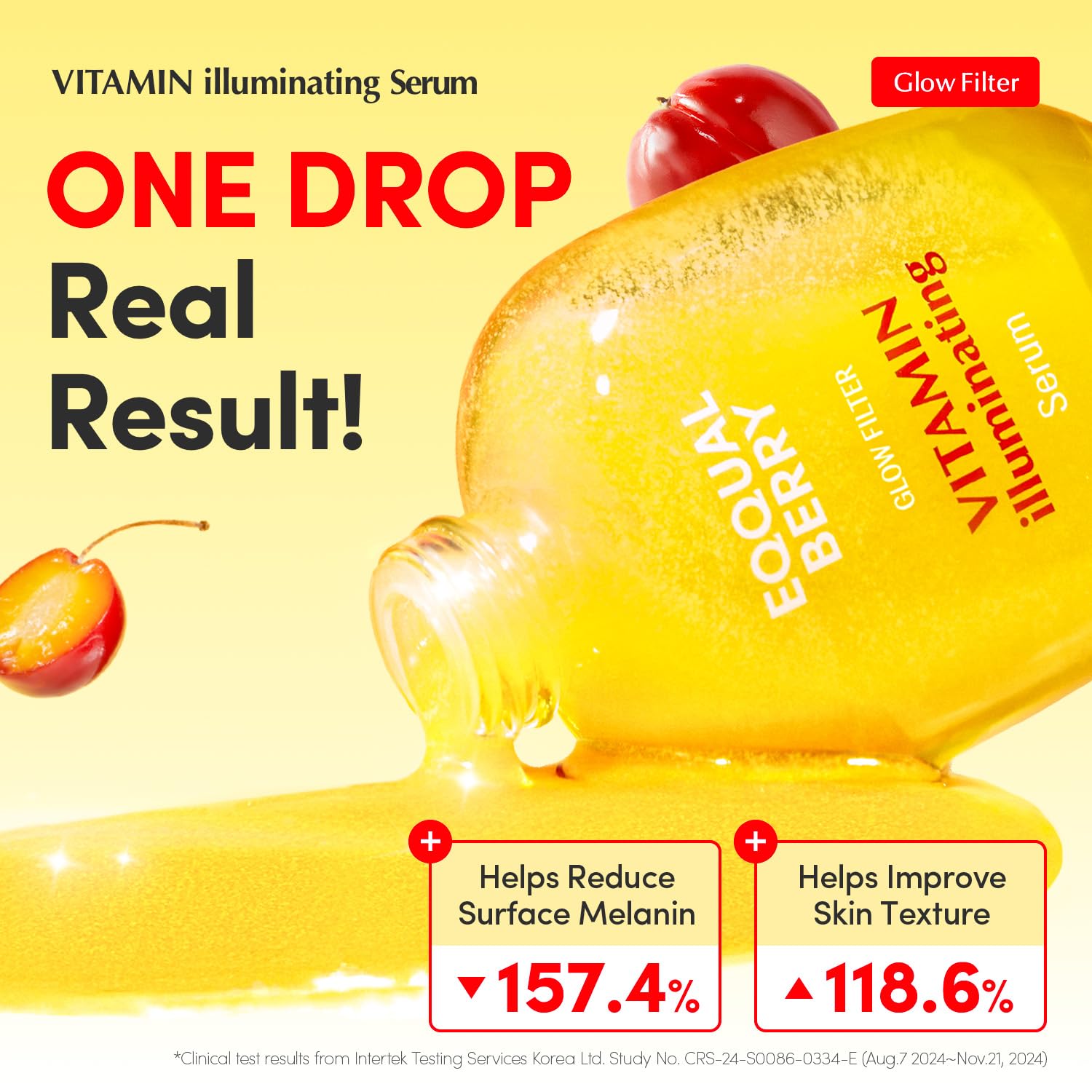 EQQUALBERRY Vitamin Illuminating Serum | Niacinamide 4% + Brightening Vitamin C Face