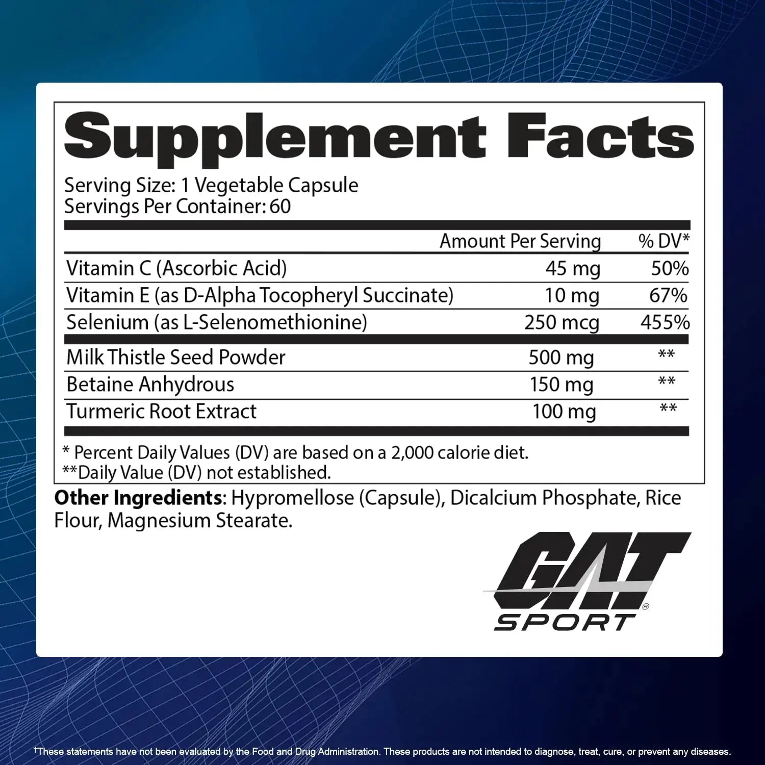 GAT SPORT Essentials Liver Cleanse Multivitamin, 60 Count GAT SPORT Au supplements