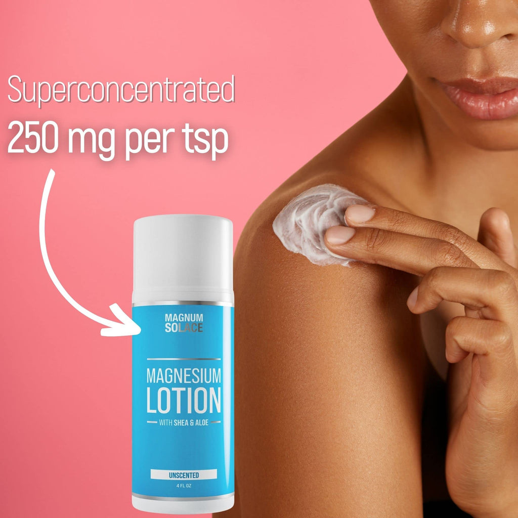 Magnesium Lotion with Shea Butter – Apply to Legs – Alternative to Topical Magnesium Cream Magnum Solace Au supplements