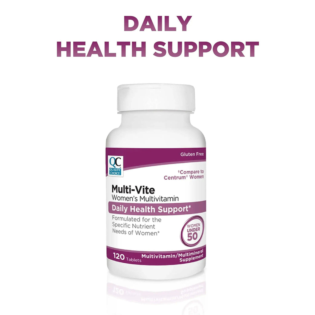 Quality Choice Womens Multi-Vite, Multivitamin Tablets for Daily Health Support Formulated for Women Under 50 in 120 Count Bottles Quality Choice Au supplements