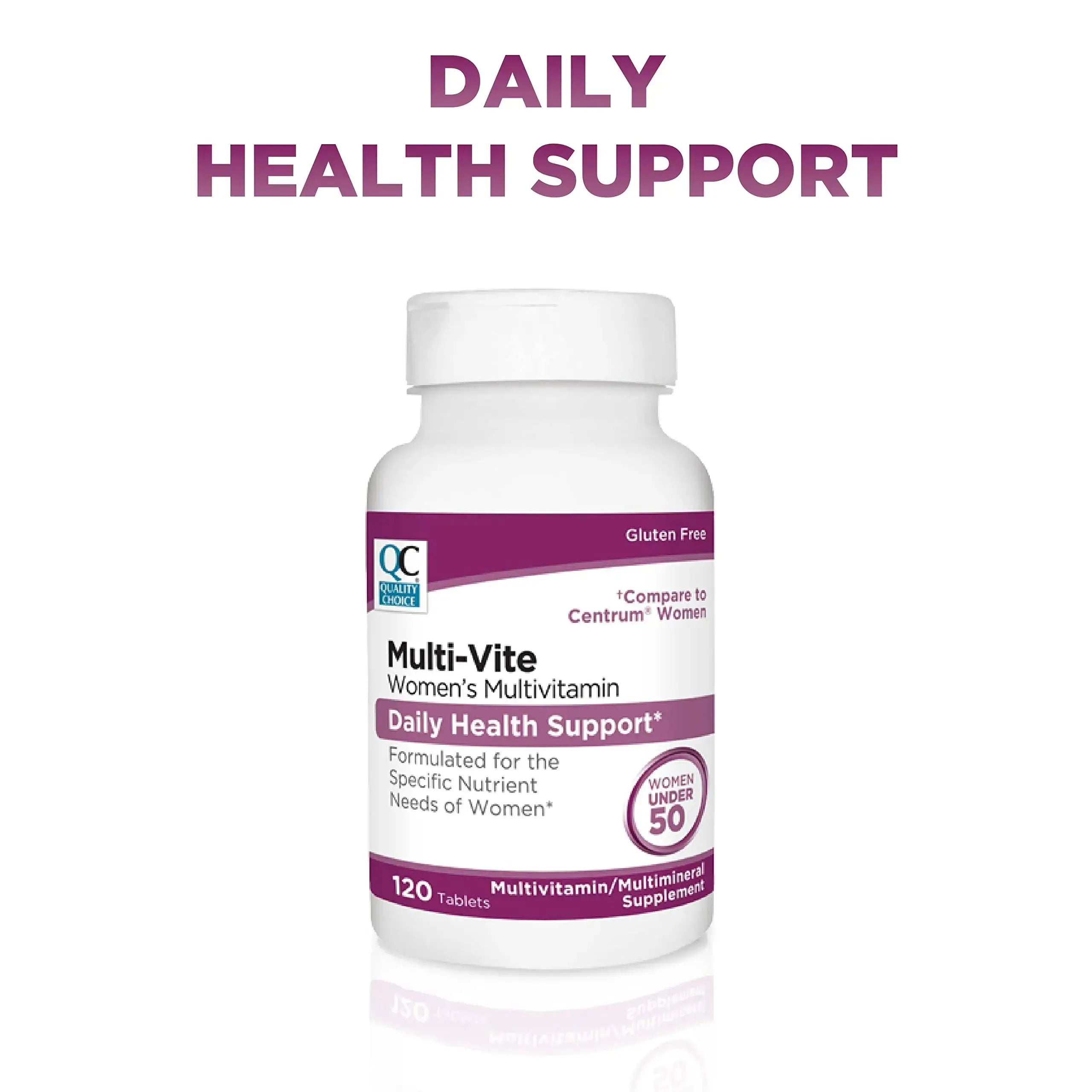 Quality Choice Womens Multi-Vite, Multivitamin Tablets for Daily Health Support Formulated for Women Under 50 in 120 Count Bottles Quality Choice Au supplements