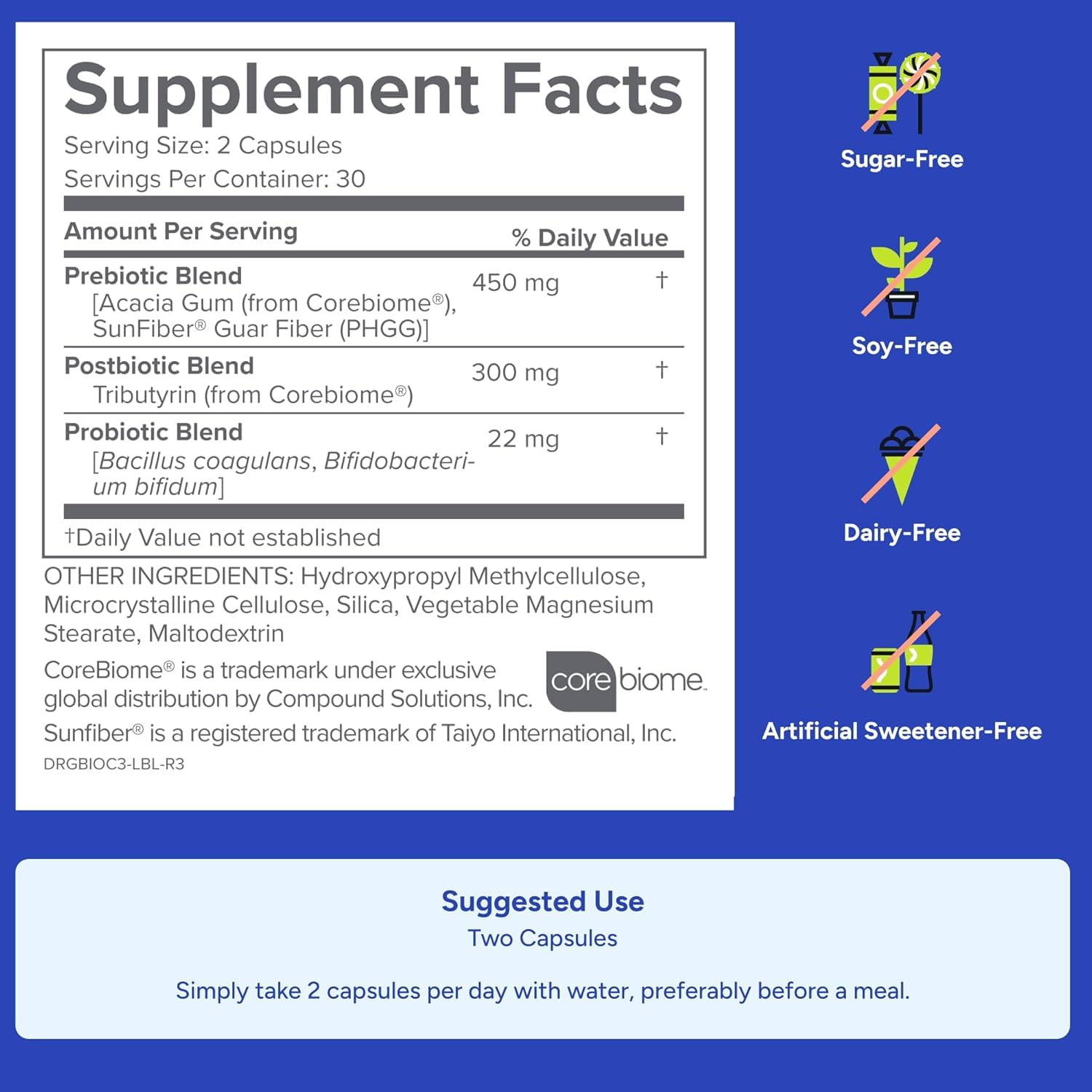 Gundry MD® Bio Complete 3 - Prebiotic, Probiotic, Postbiotic to Support Optimal Gut Health, 30 Day Supply (90 Day Supply) Gundry MD Au supplements