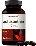 NatureBell Astaxanthin 12mg, 240 Softgels, Made with Astax, Max Strength NatureBell Au supplements