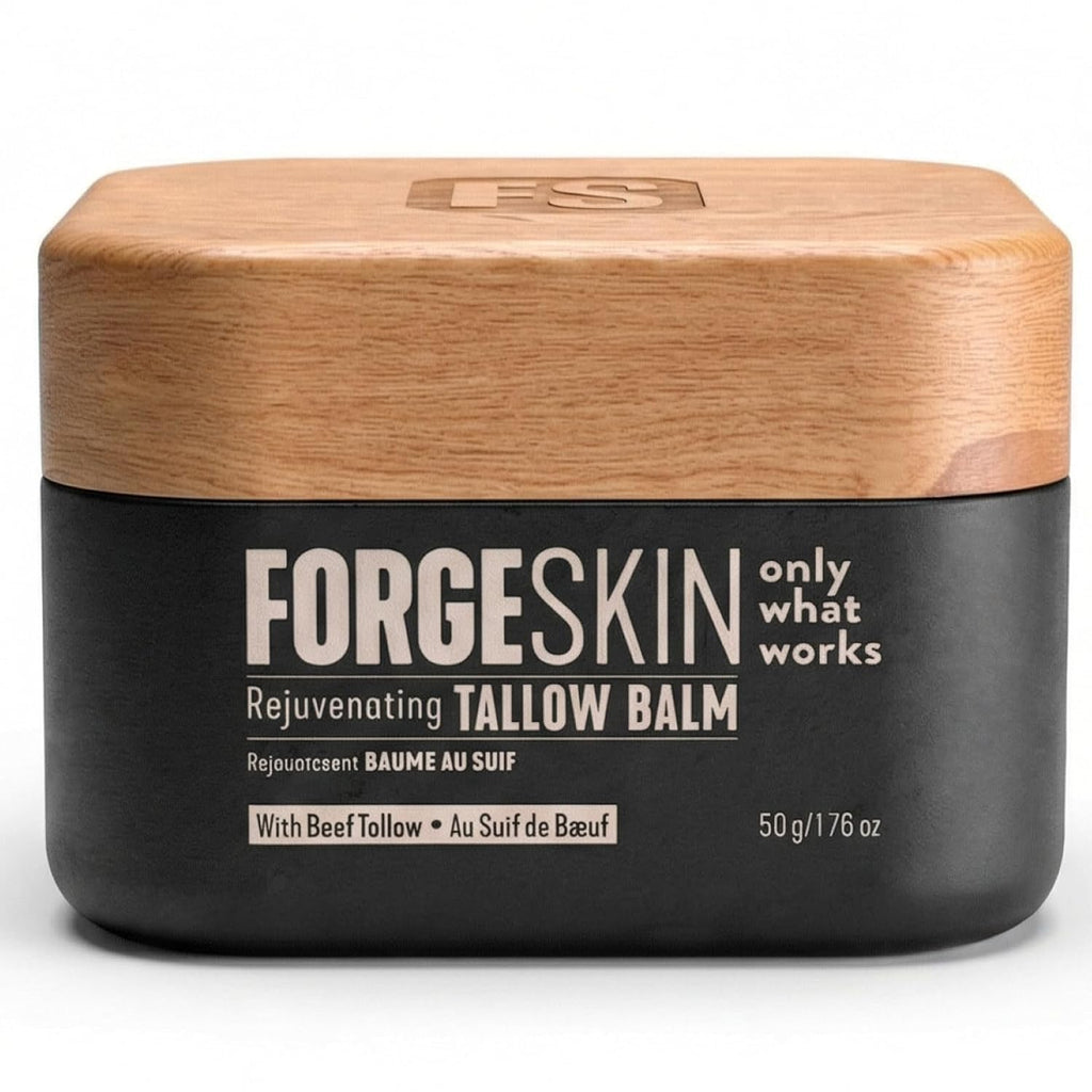 Forge Skin® Wrinkle Defense Beef Tallow Balm for Men [TALLOW-BASED] Moisturizer for Face Hydration - Hydrating Anti Aging Skin Cream