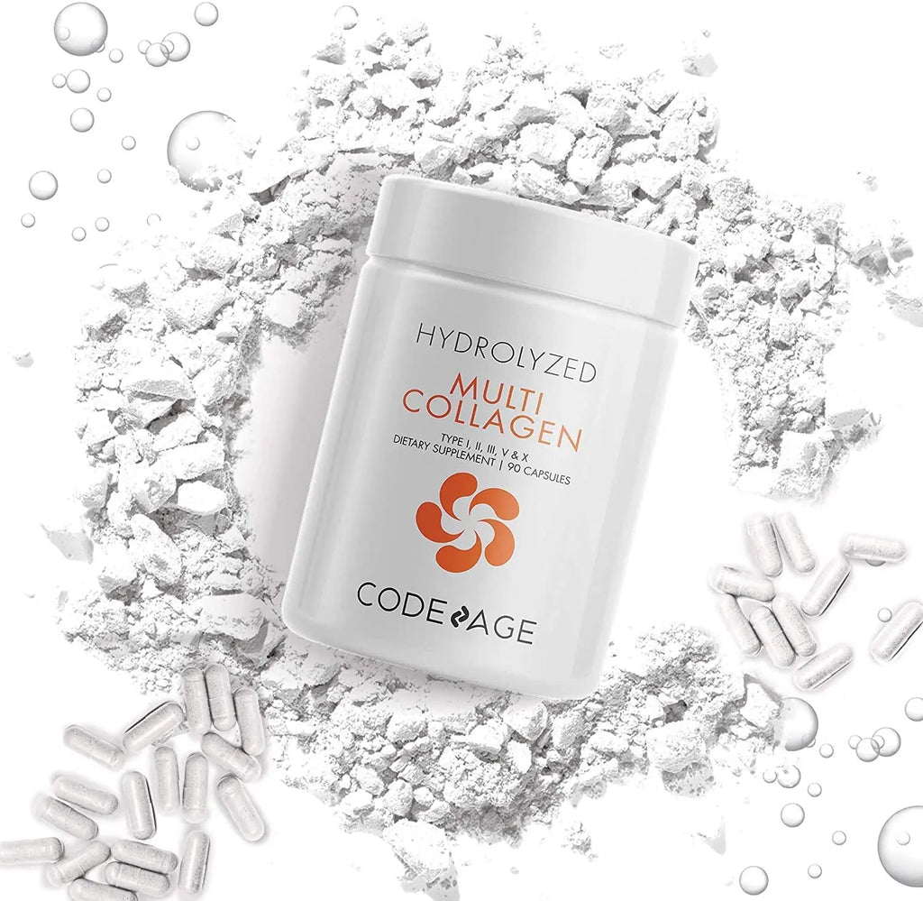 Codeage Multi Collagen Protein Capsules, Type I, II, III, V, X, Grass Fed & Hydrolyzed Collagen Pills Supplement Codeage Au supplements