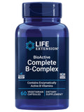 Life Extension BioActive Complete B-Complex, Heart,  Nerve Support, Healthy Energy, Metabolism, Complete B Complex, 60 Vegetarian Capsules