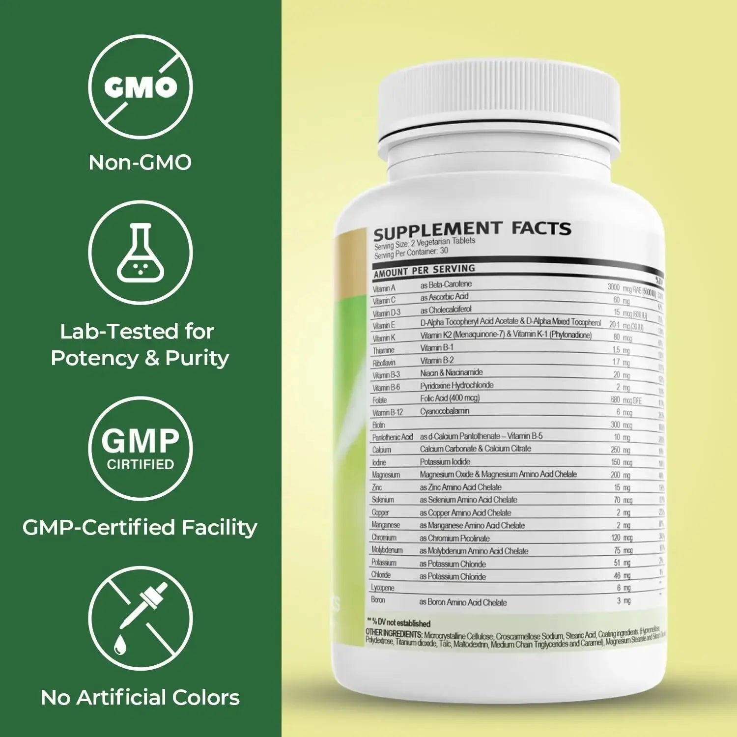 VitalRemedyMD Daily2Tab - All You Need Multivitamin Plus Multimineral Formula. 26 Essential Nutrients for Women and Men, 60 Tablets VitalRemedyMD Au supplements