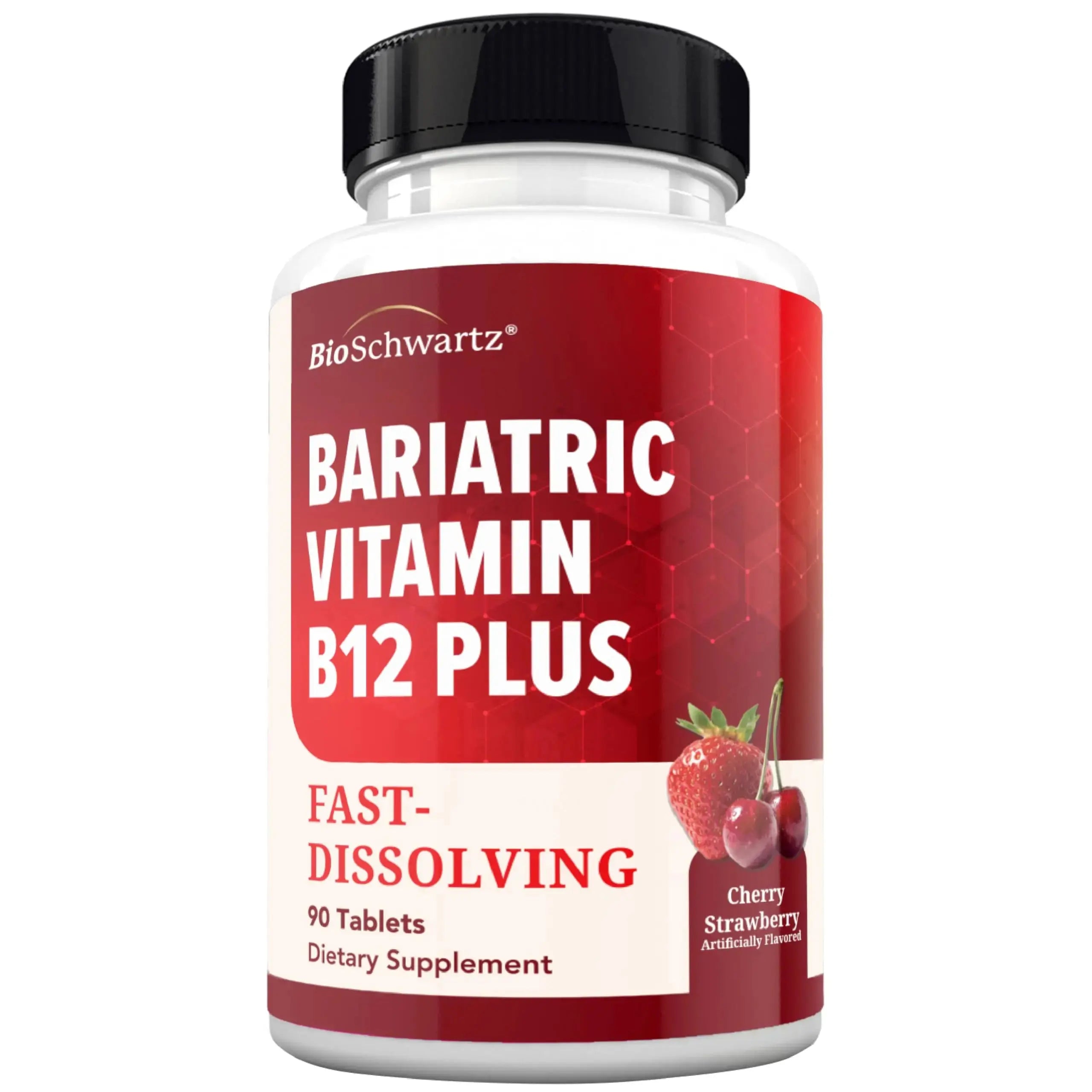 BioSchwartz Bariatric B12 Plus Dissolvable Tablets - 1000mcg Vitamin B12, Vitamin B6, Folate, Biotin - Cherry Strawberry Flavor BioSchwartz Au supplements