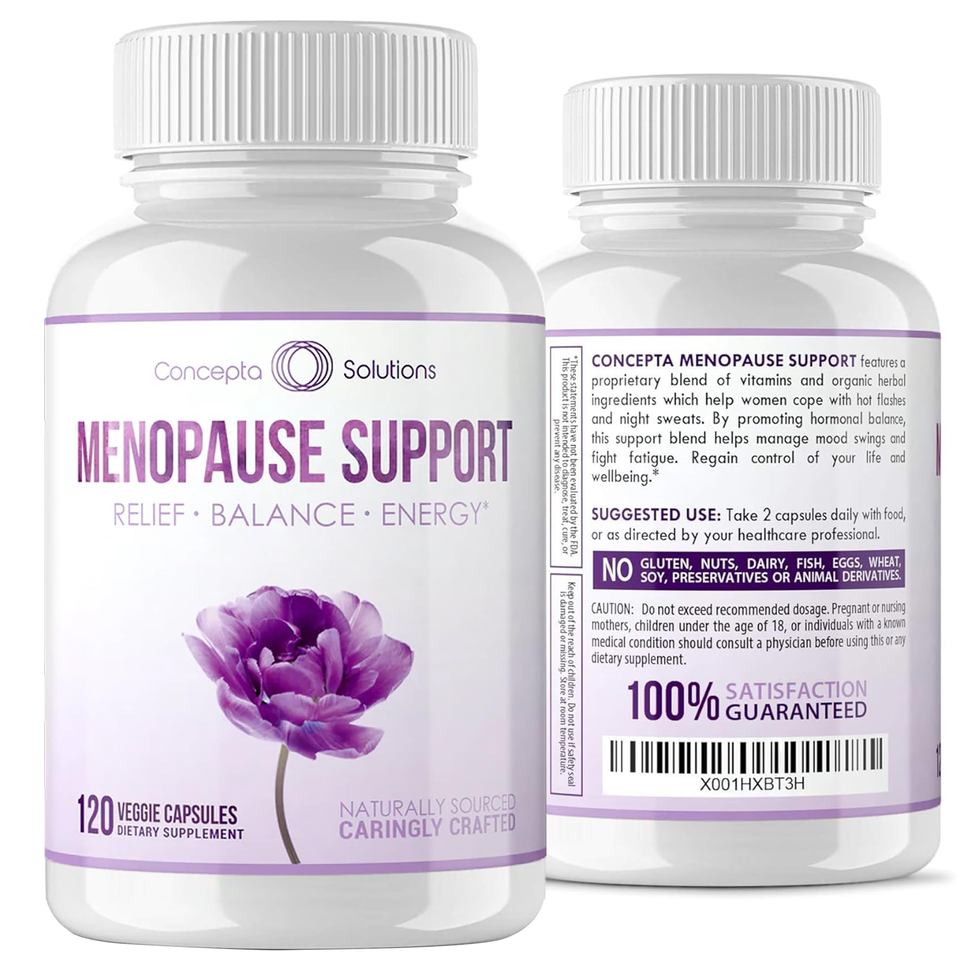 Concepta Solutions Menopause Support - Menopause Relief and Weight Management Support - for Hot Flashes, Night Sweats Relief and Energy - 120 Capsules - Made in USA Concepta Solutions Au supplements