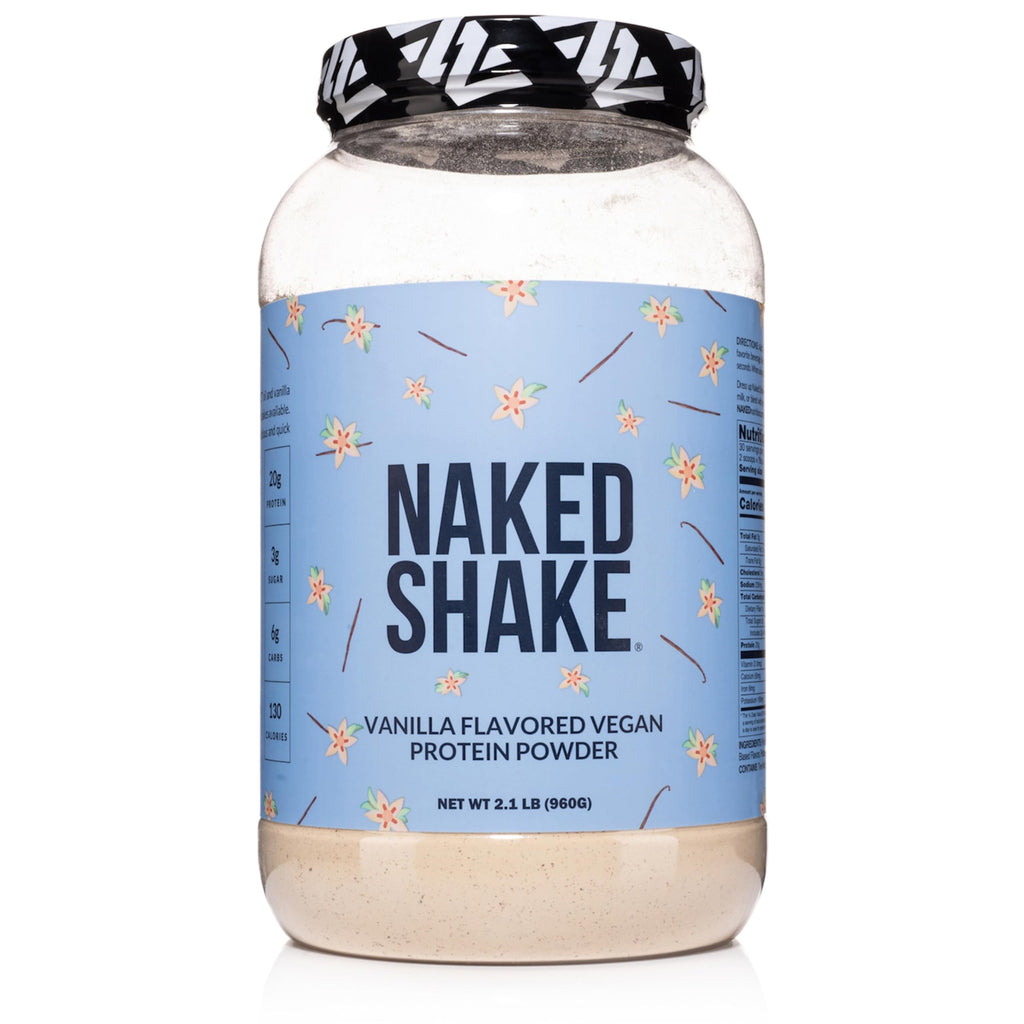 NAKED Shake - Vanilla Protein Powder - Plant Based Protein Shake with Mct Oil, NSF Certified, Gluten-Free, Soy-Free, No Gmos Or Artificial Sweeteners - 30 Servings