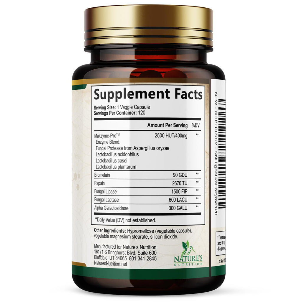 Digestive Enzymes - Super Digestive Multi Enzyme Complex for Bloating & Gut Health Support with Bromelain, Papain, Probiotics & Prebiotics - Digestion Health