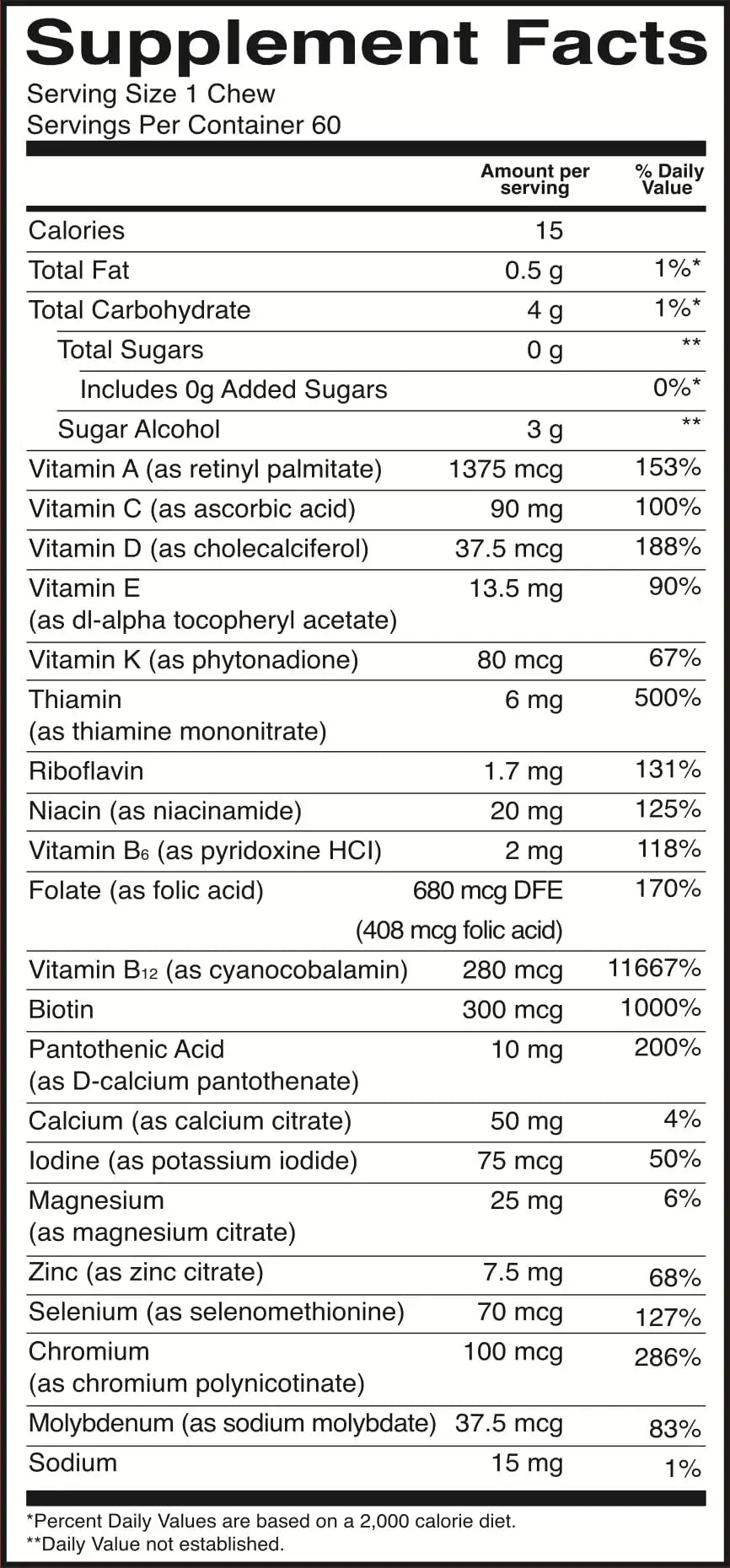 BariatricPal Iron-Free Multivitamin Soft Chew - Fruit Punch (60 Count) BariatricPal Au supplements